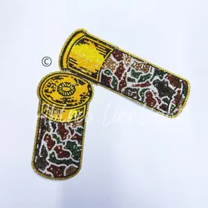 Camo Shotgun Shell Hunting Sequins Iron On Patch for Women’s Sweatshirt and Shirt
