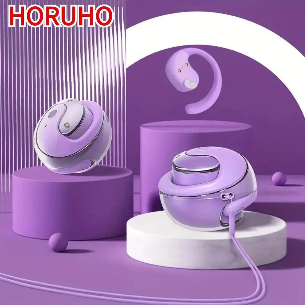 Ear Hook Design Wireless Earphone, 1 Count Ergonomic Design Bluetooth-compatible Wireless Earbuds with Touch Control, Electronic Headset Audio, Low La