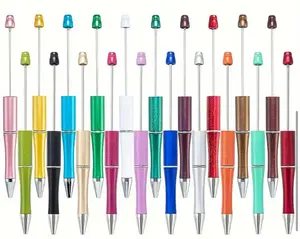 5pc/10pc/30pcs/50pcs Mixed  Beadable Ballpoint Pens For DIY frosted beads new bead silicone