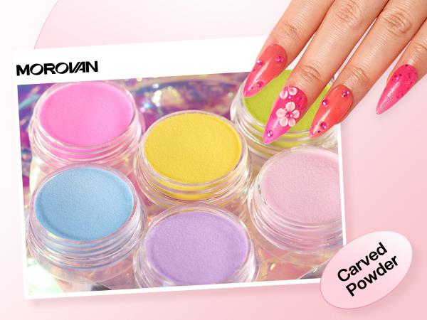 MOROVAN Acrylic Nail Elysium Kit with Everything: for Beginners Elysium Series Gel Liner Nail Art with Nail Charms Nail Drill UV Lamp - Nails Kit Acrylic Set with Glitter Acrylic Powder Complete Acrylic Nail Supplies