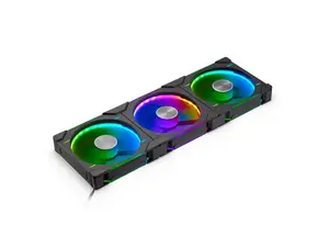 Phanteks D30-140 DRGB PWM FAN 3Pack, Premium D-RGB Performance Fans, ARGB/DRGB lighting, Daisy-chain Fan Linking system, Black, 3Pack
