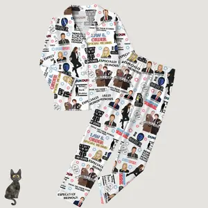 Law And Order Pajamas Set, Movie Sleepwear, Women Loungewear, Holiday gift