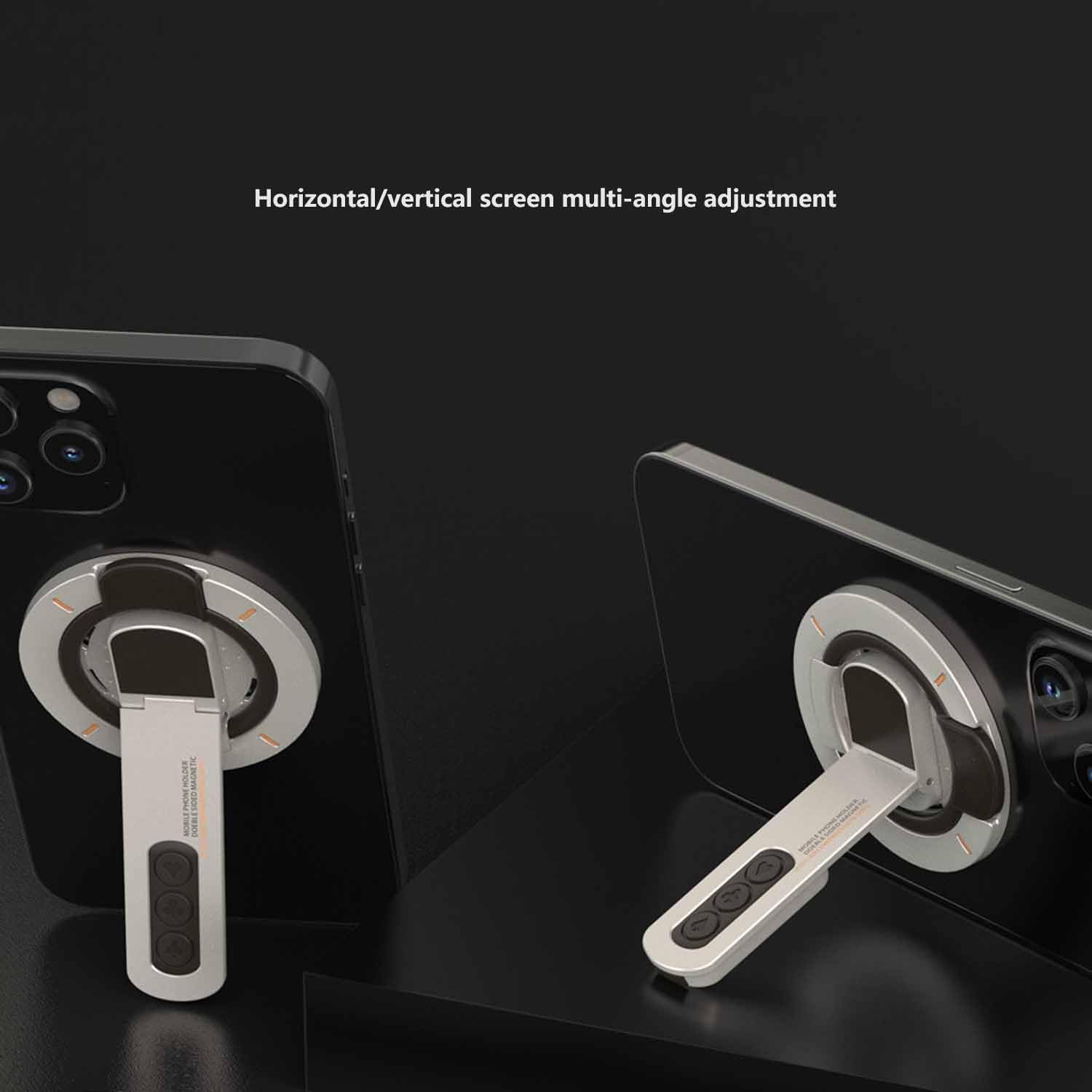 360°Rotation Magnetic Finger Ring Holder Double-Sided Magnetic Phone Grips Stand For  Phone