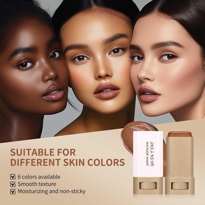 Foundation, Covebalm Beauty Skin Tint, Full Coverage Serum Skin Tint, Tenddaily 4 in 1 Foundation Moisturizing Stick Foundations Face Stick, Natural (03#)