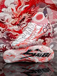 Breathable Football Shoes Fg/ag Long Nails Artificial Grass, Anti-Slip Sporty Sneakers for Training and Competition, All Seasons, Soccer Cleats, Soccer Shoes