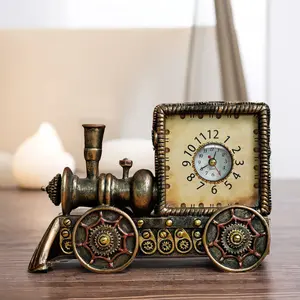 Retro European Steam Industrial Powered Truck Camera Statue Classic Vintage Resin Ornament Stylish Home Decor For Living Room Hallway Shop Window Tabletop Display Exquisite Handcrafted Decoration Ideal Present For Retro Enthusiasts And Home Decor Collecto