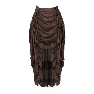 Steampunk Skirt for Corset Women Show Girl Pirate Skirts Party Clubwear Vintage 6388-D1 Outfits Bottom Love Style