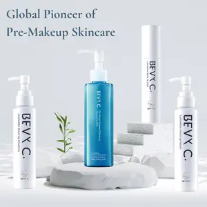 BEVY C. Ultimate Pre-Makeup Skincare Routine Set (Toner+Serum+Facial Cream) & Makeup Cleansing Milk, Super Moisturizing Anti-Aging Oil Control Balance Repair Hydrate Lightweight