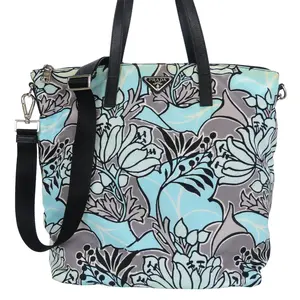 Pre-owned PRADA Nylon Tote Bags Leather Tote Bag