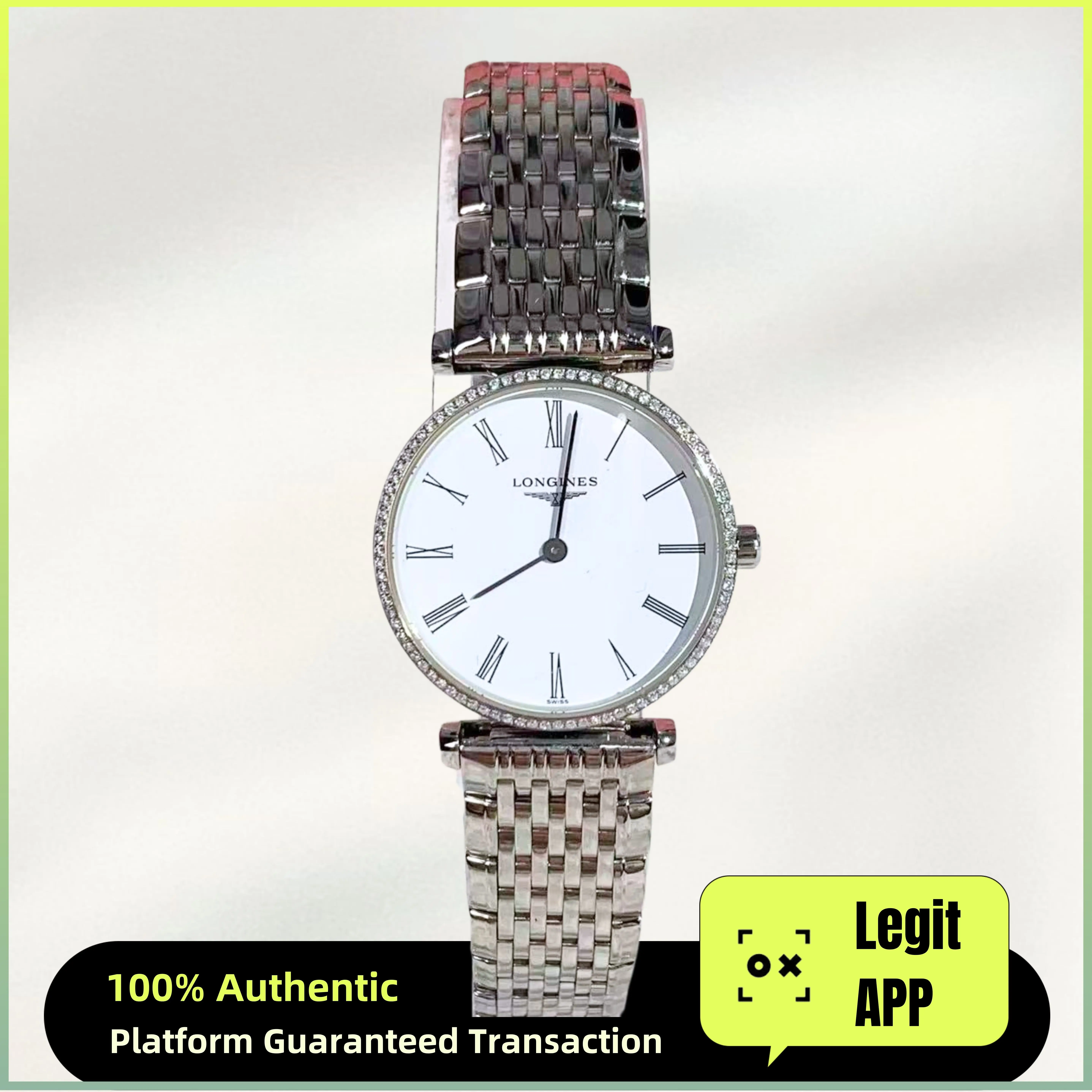 Longines La Grande Classique Quartz Steel 24mm White Dial Diamond 11901922