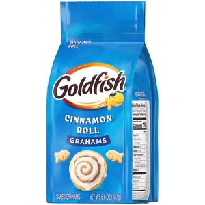 [MOTHER DAY]Goldfish Grahams Cinnamon Roll Baked Snack Crackers, 6.6 Oz Bag