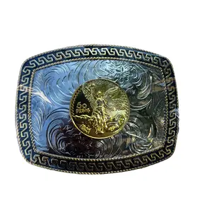 Belt buckle-Hebillas de centenario,  acero inoxidable para cinturón de dos pulgadas de ancho