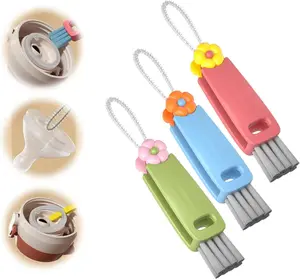 3 in 1 Cup Lid Gap Cleaning Brush, Multifunctional Bottle Brush, Cup Lid Gap Cleaner, Home Kitchen Crevice Cleaning Brush Tools (3PCS)
