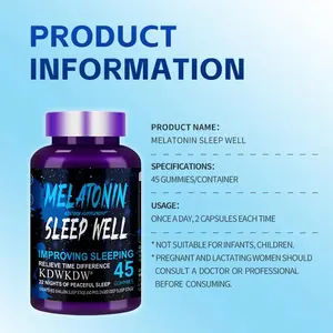 1bottle Melatonin gummies: Circadian Rhythm Reset Premium Sleep Supplement with - Deep Sleep Aid for Circadian Balance, Reduced Nighttime Awakenings - 45cell