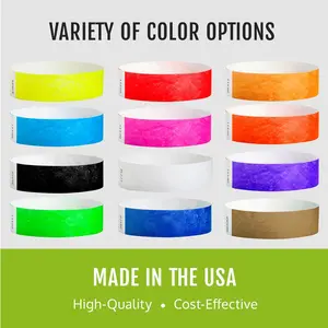 500 WristCo Tyvek Wristbands for Events – 500 Count, 5-Color Variety Pack – Tamper-Proof Design Prevents Reuse – Premium-Grade Bracelets for Hospital & Medical ID, Party, VIP Identification