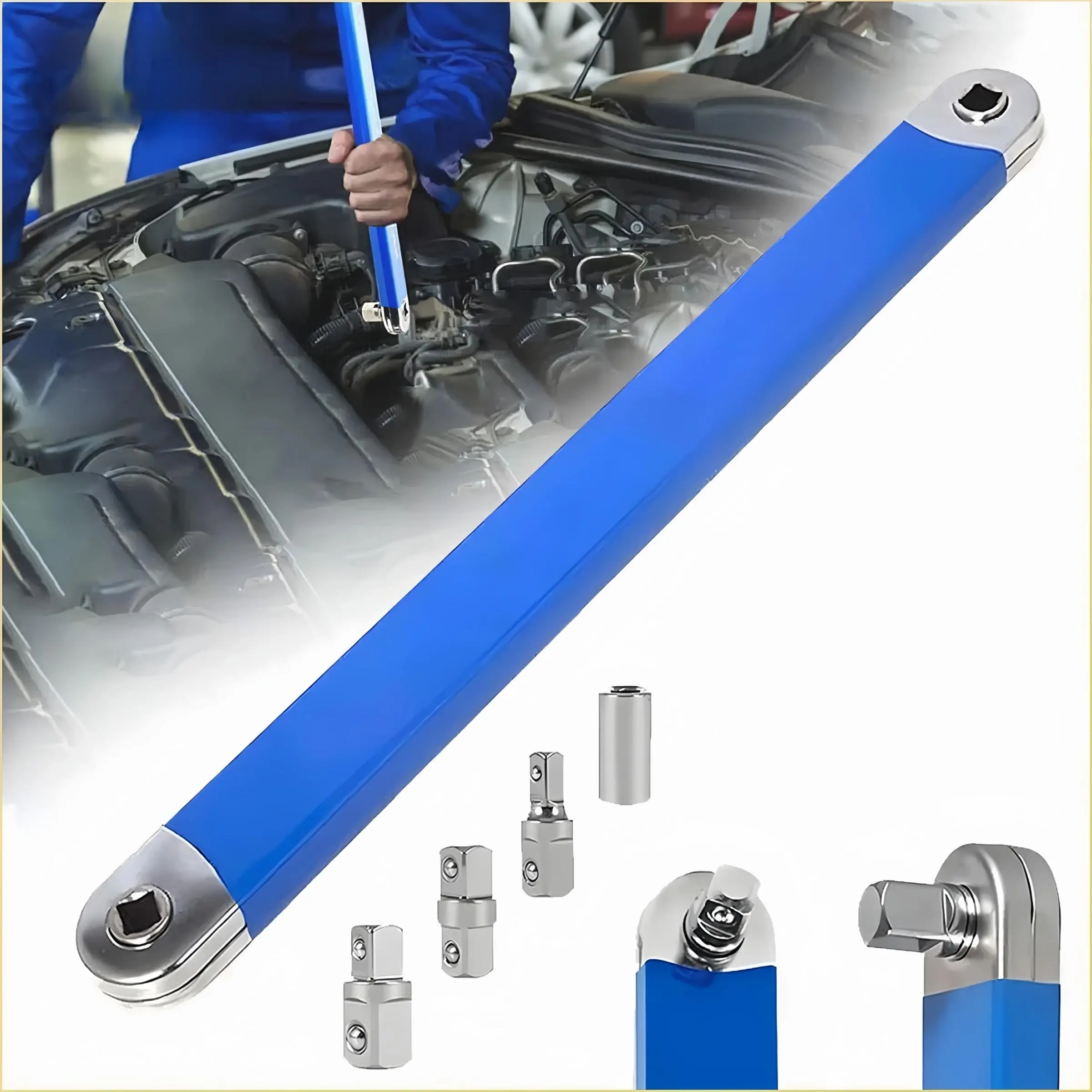 Heavy Duty Torque Wrench Set, Long Rotation Key, Impact Socket Wrench, Professional Car Tool, Hand Tool for Narrow Space Car, Men Gifts, Automotive Repair & Maintenance Tools, Essential Tools, Durable Tools