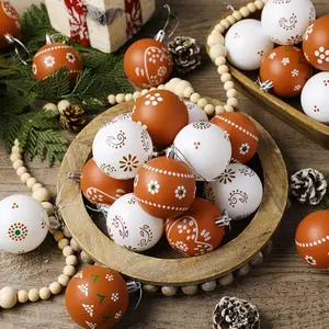 30 count Mexican Christmas Ornaments Cielito Lindo Party Decor 2.36'' Platos De Barro Mexicanos Tree Balls Terracotta Talavera Christmas Decor  Mexico Ornaments for Xmas  Shower