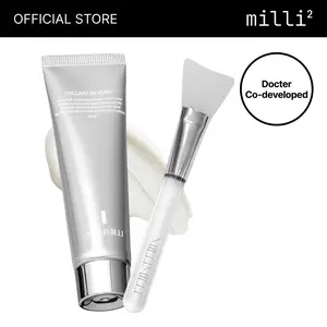 [millimilli] Collapy 3D Mask | Vegan Collagen Peel Off Face Mask with Silicone Brush for Glowing Skin