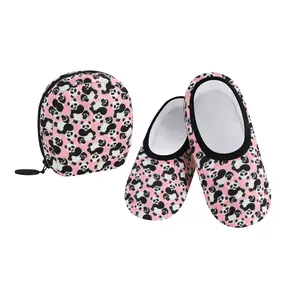 Womens Skinnies With Travel Pouch Slippers Pandas