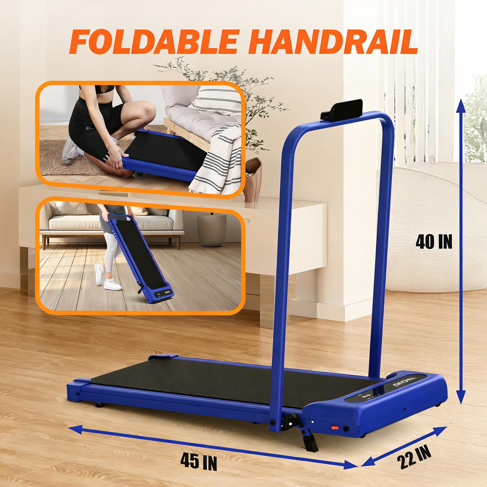 【 LIVE ONLY】YAGUD Walking Pad Treadmill with Spacious Belt, Foldable Design, 265lbs Capacity, Dual Shock Absorption, Low-Noise Motor, Remote Control & Easy-Move Wheels SpringStatements