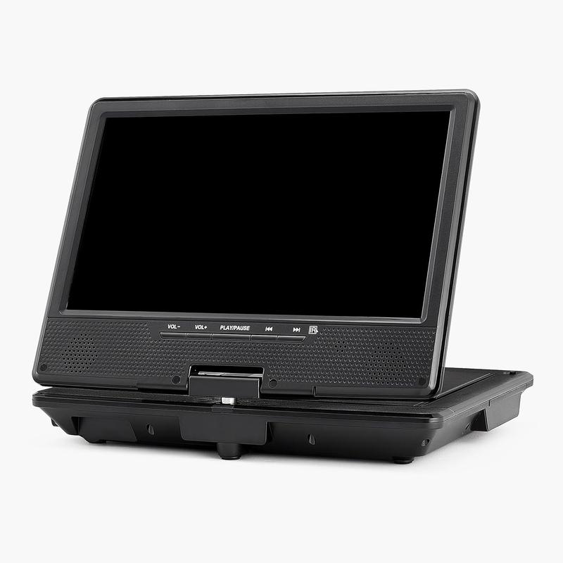 VEVOR Portable DVD Player, 9 inch HD Swivel Display Screen, 4 Hours Built-in Rechargeable Battery, Dual Speakers, Support Sync TV/USB/SD Card/CD/DVD, Car Charger, AC Power Adapter, Remote Control