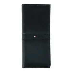 Tommy Hilfiger Men's Leather Ranger RFID Checkbook Cover Secretary Wallet