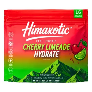 Himaxotic Cherry Limeade Hydrate – 16 Sticks - Sugar Free, Full-Spectrum Electrolytes