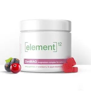 ZenMAG Magnesium Gummies  Best Stress Relief & Sleep Support Supplement – 60 Tasty Raspberry & Blackcurrant Gummies for Calm, Focus & Mood Balance