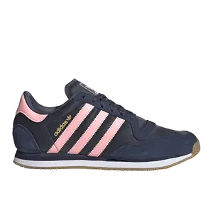 adidas Womens Galaxy Og Lace Up Sneakers Shoes Casual - Blue, Pink