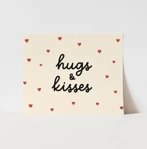 {Neutral} Hugs & Kisses Art Print