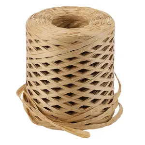 Raffia Ribbon 262 Yards (787 Feet) Raffia Yarn Craft Ribbon for Lei Crochet Crafts Packing Paper Twine Gift Wrapping Tags Wedding Invitations Valentine's Day Decorations