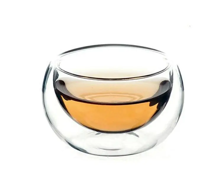 Glass Teacup - Double Layer and Heat Resistant Glass Design