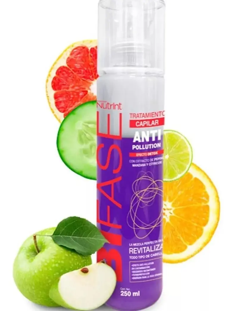 BIFASE Nitrint Hair Treatment with Hyaluronic Acid Extra Apple and Citrus 250ml Detangles Conditioner for Normal Hair Types Salon-Quality Cleansing & Nourishing Formula (PURPLE)
