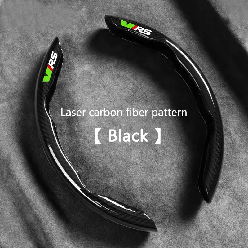 Carbon Fiber Car Steering Wheel Cover, Anti-Slip Protection Cushion, Grip Enhancer, Precision Fit, Fits Skoda Vrs Virs Fabia Superb Kodiaq Mk1 Mk2 Octavia, Car Accessories