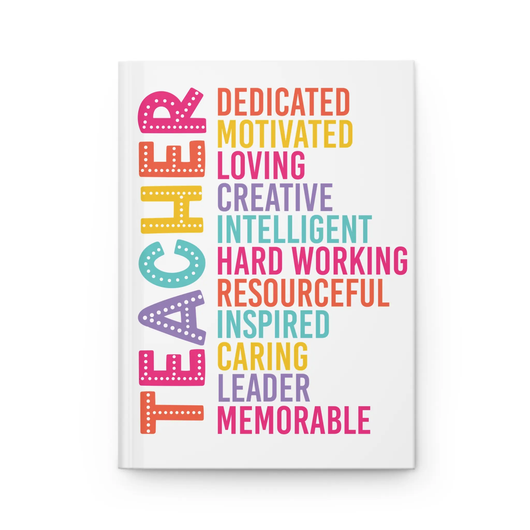 Teacher Personalized Journal-White
