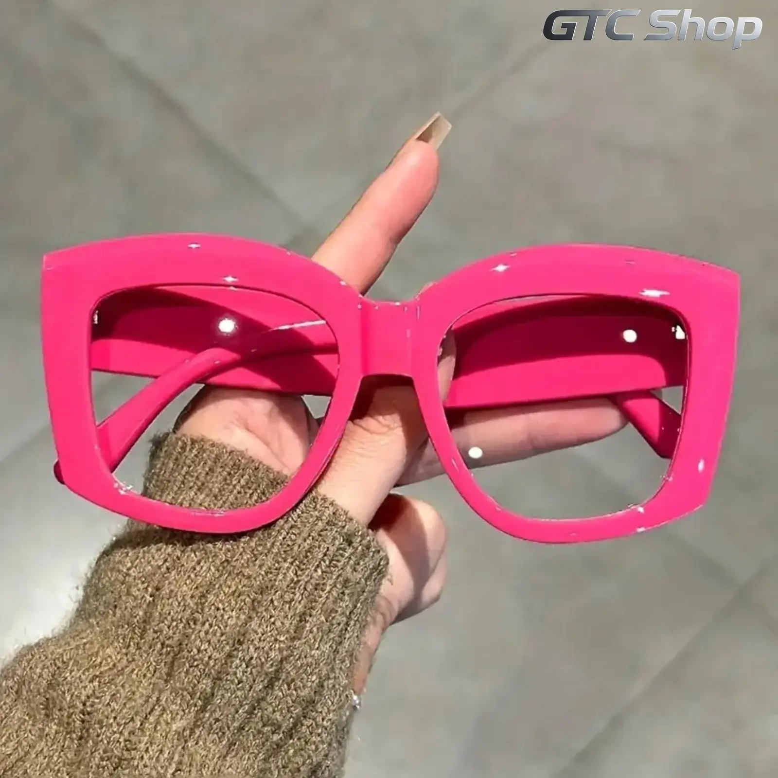 Unisex Plain Color Large Butterfly Frame Eyeglasses, Modern Stylish Decor Glasses, Casual Fashion Eyewear for Work Student Daily Wear Disco Party Use #summervibes