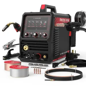 YESWELDER Firstess DP200&Spool Gun 120/240V Dual Pulse MIG Welder | 7-Inch LCD Screen & Upgradeable Firmware | Pulsed MIG/MIG/Flux Core/Aluminum Spool Gun/Lift TIG/Stick Multiprocess Welding Machine