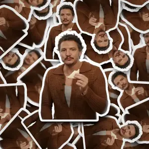 Pedro Pascal Sandwich Meme Sticker  Pedro Pascal       Vinyl Decal for Laptop, Tumbler, Phone