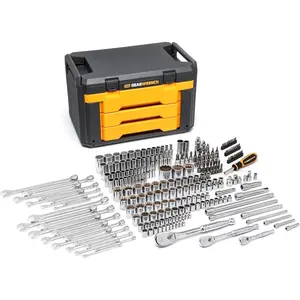 243 Pc. 12 Pt. Mechanics Tool Set in 3 Drawer Storage Box - 80972