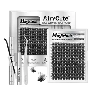 MagicSoft Volume Lashes | AiryCute DIY False Eyelashes for Bold Dramatic Look Unstoppable Bestseller You've Been Waiting For | Lashes with Ultra-Dense, Waterproof, Long-Lasting Lashes | Magic | Beginner-Friendly DIY Lashes #SummerVibe