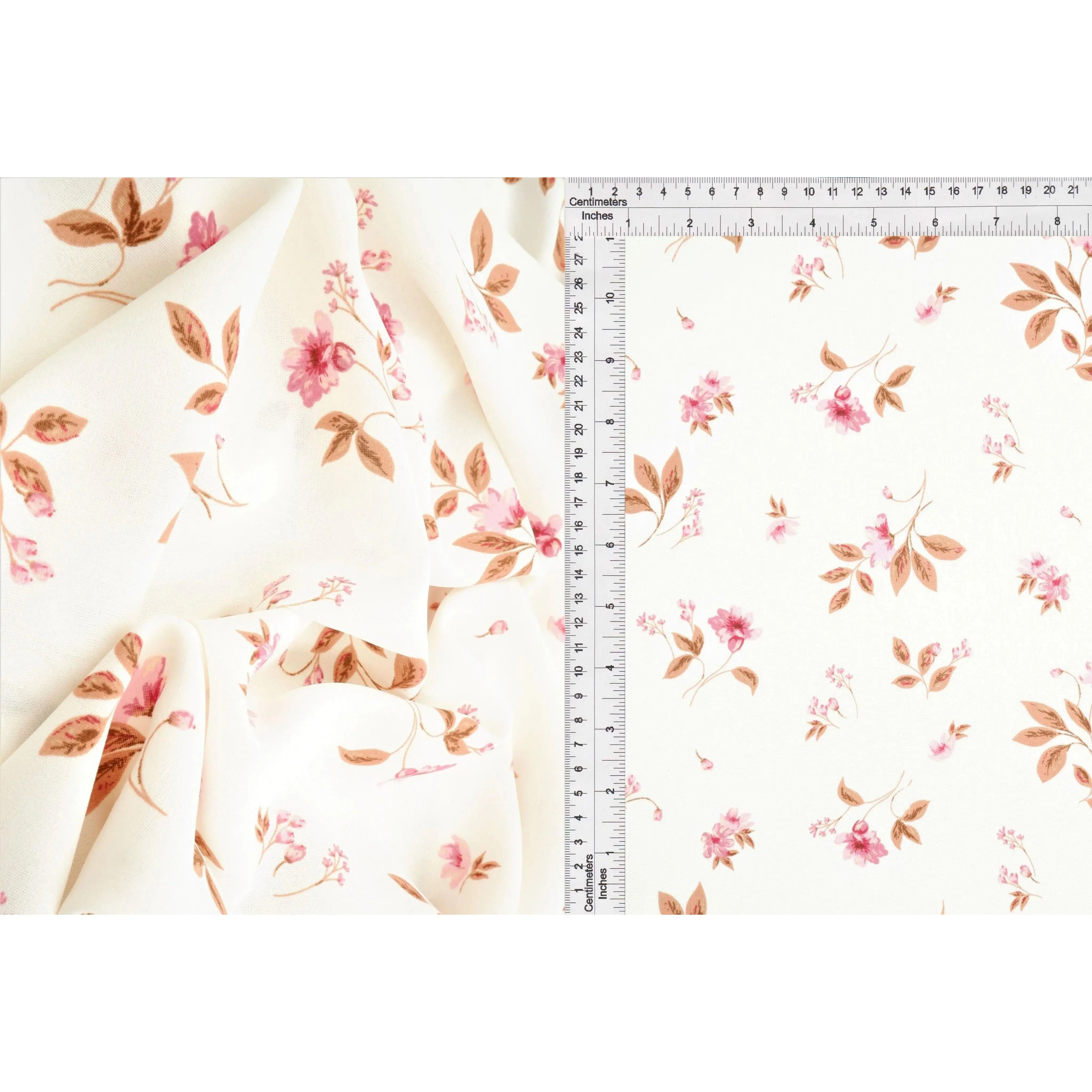 Airflow Floral CEY Woven Polyester Dressmaking Fabric - 58-59 in Width, Ideal for Dresses, Blouses