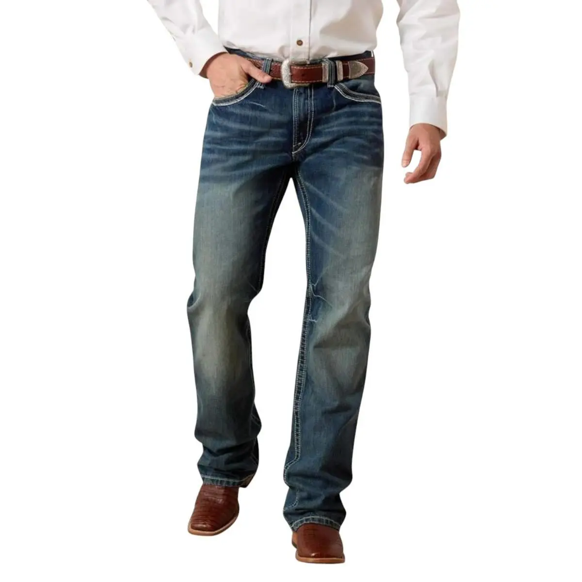 Ariat Men's M4 Coltrane Boot Cut Durango Denim Jean