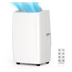 14,000 BTU Portable Smart Air Conditioner for Apartment, Office, Bedroom,Kitchen,Garages,Dorms，4-In-1 Remotely Controlled Room Air Conditioner Unit, 24-Hour Timer/Cooling/Dehumidifying/Fan Mode, Cools Up to 750 Sq. Ft. Smart Portable Air Conditioner