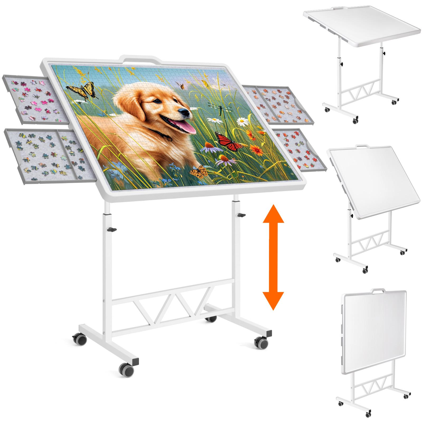 Lifewit 1500-Piece Jigsaw Puzzle Board with Drawers – Multiple Options: Rotating, Tilting, Adjustable Height, Ideal Gift for Puzzle Lovers