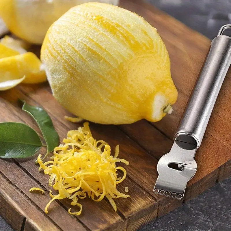 1pc Stainless Steel Lemon Blade Lemon Knife Cutting Bone Scraper Grapefruit Orange Peel Coconut Flesh Pineapple Shaved Cocktail Tool