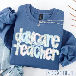 Daycare Teacher Sweatshirt, Childcare Gift, Daycare Life Sweater, Daycare Crewneck, Daycare Teacher Unisex Womenswear