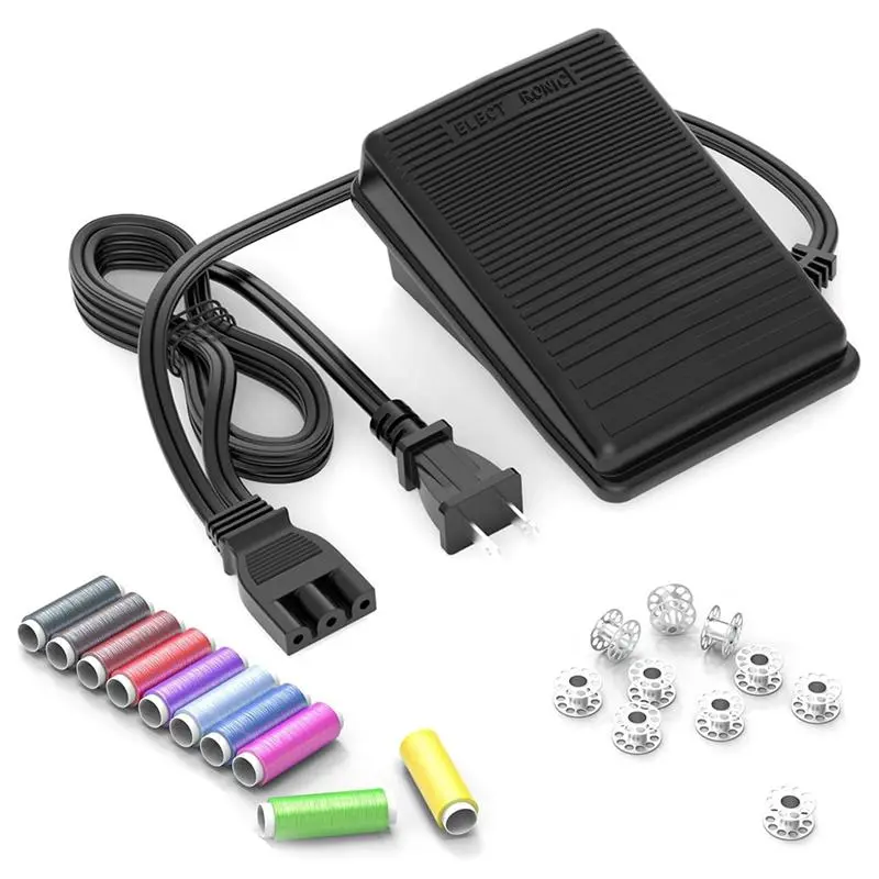 Sewing Machine Pedal and Power Cord for Singer 359102-001 2263 4423 E99670 8280 44s 4452 2277 4411 3116 3337 US Plug