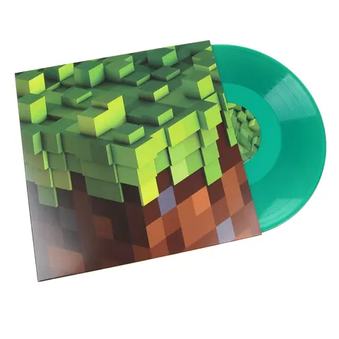 C418 (Daniel Rosenfeld) Minecraft Volume Alpha Neoclassical Minimal Music 12-Track 12" Colored Vinyl LP Record - Green, Limited Edition, Ghostly Intl., Alpha Half Only Release, Gift Idea for Music Lovers