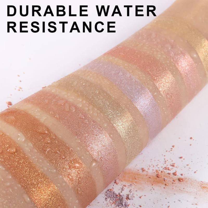 Highlighter Makeup Palette for Face Highlighters & Luminizers profesional  Shimmer Stick Glitter Contour Bronzer and Highlighter Palette