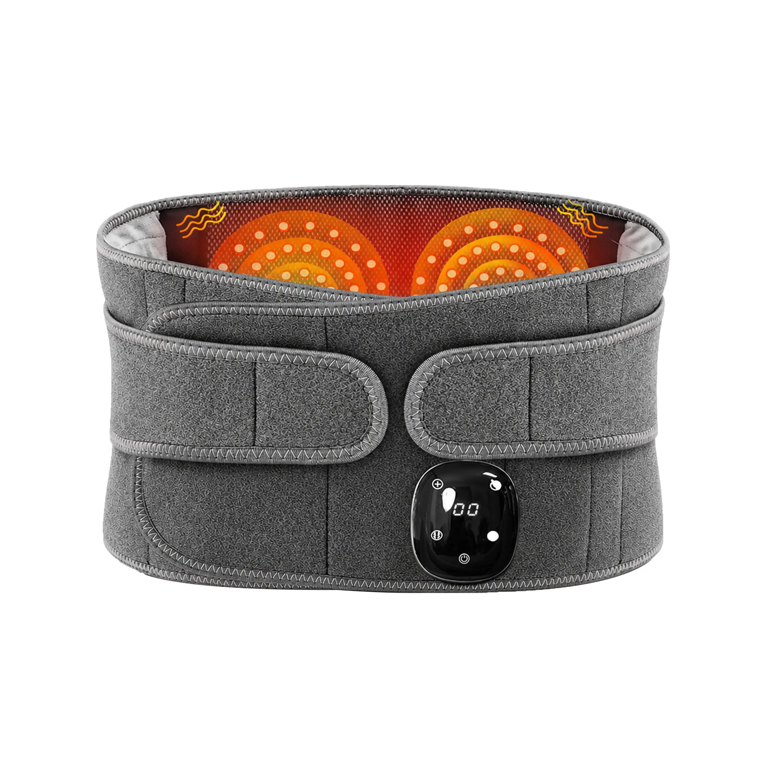 Generic Cordless Heating Pad Belt with 3 Heat Levels and Vibration for Back Waist and Abdomen Comfort LJ-617